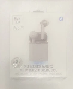 Gen Tek TW3 True Wireless Metal Earbuds With Charging Case - Sealed Box - Picture 1 of 7