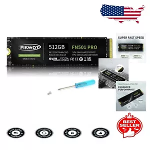 512GB NVMe M.2 PCIe Gen3 x4 SSD - Blazing 3,500MB/s Speed & Graphene Cooling - Picture 1 of 14