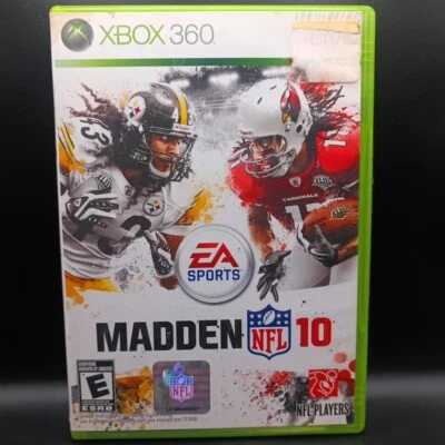 Madden NFL 10 (Microsoft Xbox 360, 2009) CIB Complete Tested *Cracked Case* - Image 1 of 4