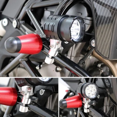 Soporte de lámpara de montaje de extensión de clip de tubo de protección de parachoques CNC para motocicleta Foto 1 de 4