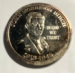 elf John Birch 1 Oz Silver Round Home Macon, Georgia - Imagen 1 de 2