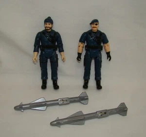 DE COLECCIÓN NYLINT FREEDOM FORCE ~ JUEGO CHOPPER ~ (2) MISILES ~ LOTE DE FIGURAS G.I. JOE - Imagen 1 de 4