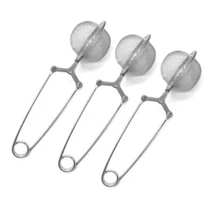 2pcs Stainless Steel Tea Strainer Infuser Ball Mesh Tea Filter - Picture 1 of 7