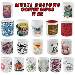 Tazza da caffè in ceramica 11 oz - tazza da caffè con più disegni di stampa grafica - Foto 1 di 37