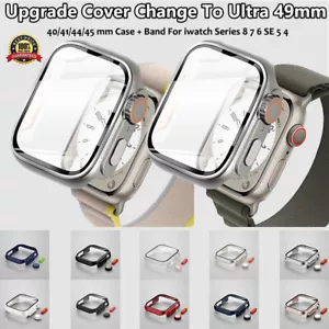 Funda protectora para PC con corona para Apple Watch 44/45 mm cambio a ultra 49 mm - Imagen 1 de 33