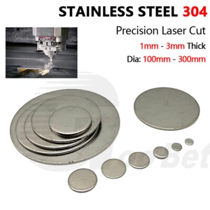 Stainless Steel Round Sheet Discs Plate Panel Blank Laser Cut 1-3mm Thick A2 304 - Picture 1 of 12
