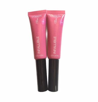 Lot Of 2 Loreal Infallible Paints Lip Colors 316 Wild Rose (0.27 Oz Each) New - Image 1 of 4