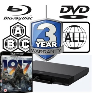 Sony Blu-ray Player UBP-X700 All Zone Code Free MultiRegion 4K includes 1917 UHD - Picture 1 of 8