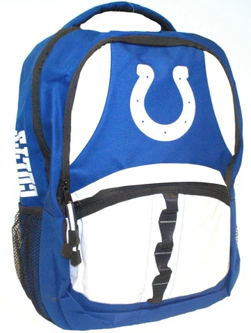 NFL Indianapolis Colts "Captain" Backpack (18.5"H x 8"D x 13"W) Cover