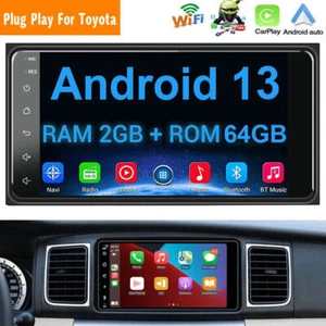 Autoradio GPS Navi BT Carplay 2+64GB für TOYOTA COROLLA EX HILUX RAV4 VIOS VITZ - Bild 1 von 20
