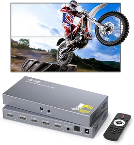HDMI Video Wand Controller 2X2,4K x 2K HD 180 Grad drehen 8 Spleißen 3021 - Bild 1 von 7