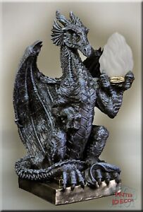 Tischlampe Lampe Tischleuchte Dragon Gothic Mystisch Designer Stehlampe Neuheit
