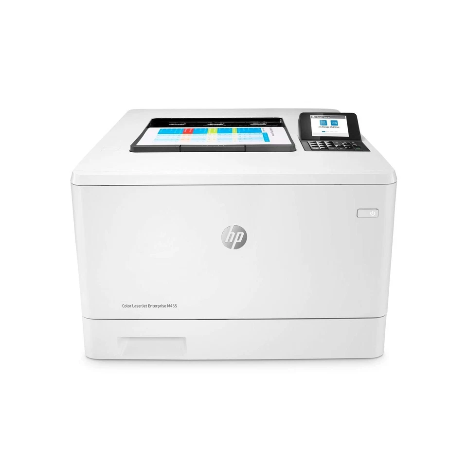 HP Color LaserJet Enterprise M455dn Duplex Printer 3PZ95A white under 350 pages - Image 1 of 1