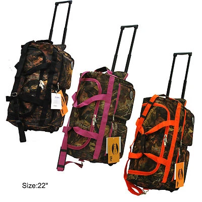 Real Tree Camo Hunting Rolling Duffle Bag in 22"/30"/36" with 3 Colors-BEST GIFT - Image 1 of 3