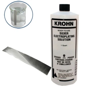 Krohn Silver Plating Solution With SS Anode Electro Plating Made in USA - Picture 1 of 6