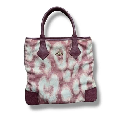 Vivienne Westwood Pink Leopard Tote Bag - Image 1 of 4