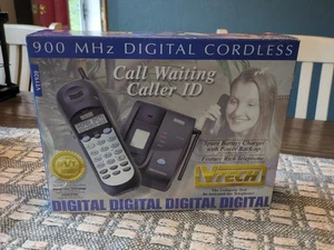 VTECH DIGITAL CORDLESS TELEPHONE MODEL VT1920 900 Mhz Caller ID Waiting LCD NOB - Picture 1 of 10