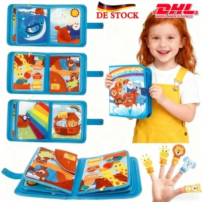 Quiet Book 3D Filz Busy Board Lernen Montessori Spielzeug Pädagogische Stoffbuch - Bild 1 von 4