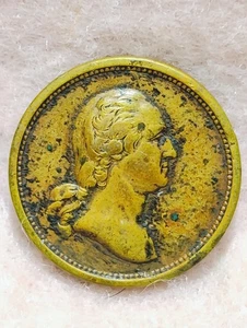 GEORGE WASHINGTON/ABRAHAM LINCOLN ~ BRONZE MEDAL ~ XF ~ (19mm) - Picture 1 of 2