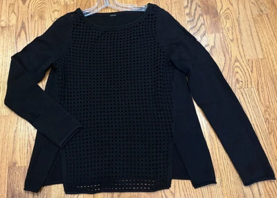 女士 Elie Tahari 黑色毛衣,M 码 — 第 1/2 张图片