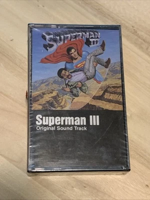New Sealed Superman 3 Original Soundtrack Cassette Tape III DC Comic Movie Score - Image 1 of 4