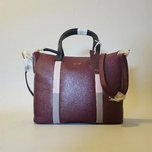 Radley London Waterloo Way Zip-Top Satchel Tasche Merlot Burgund Leder Neu mit Etikett - Bild 1 von 20