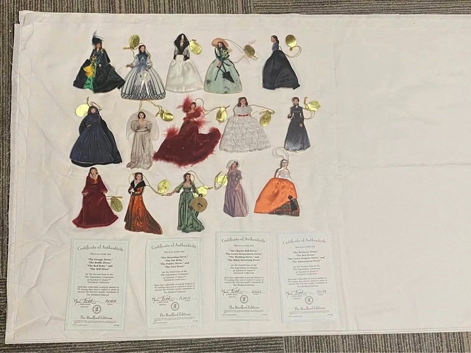 15x Adornos de intercambio de Bradford Lo que el viento se llevó Scarlett O'Hara 2001/2002 Foto 1 de 4