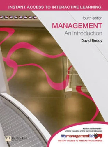 Management: An Introduction, Boddy, David, Used; Very Good Book - Image 1 of 1