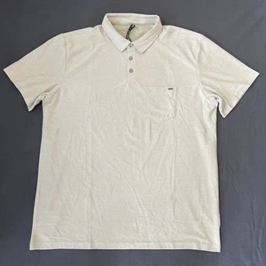 Vuori Herren Ace Polo XXL Beige Hafer Stretch Feuchtigkeitsableitend Reisen Pendeln - Bild 1 von 6