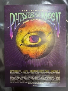 WIDESPREAD PANIC WSP SCI PHASES OF THE MOON DANVILLE IL 2014 POSTER - Picture 1 of 2