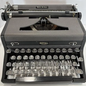 Vintage 1948 Royal Quiet de Luxe tragbare Schreibmaschine ohne Koffer Handbuch enthalten - Bild 1 von 16