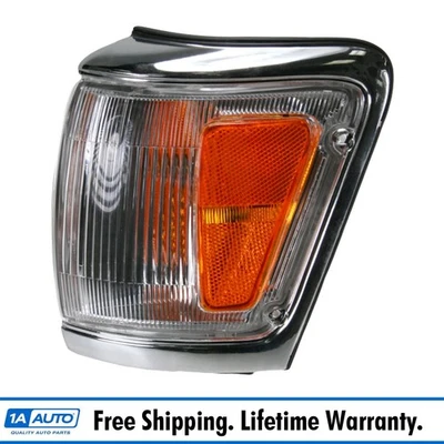 Left Corner Light Chrome Driver Side Fits 1992-1995 Toyota 4Runner TO2520147 - Image 1 of 2