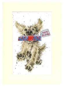 Wrendale Designs Biglietto di Auguri Punto Croce 'Consegna Speciale' Biglietto per Cani - Foto 1 di 2