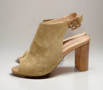 Mujer Barneys New York Beige Gamuza Tobillo Envolvente Informal Tacones Hechos en Italia Talla 6 Foto 1 de 4