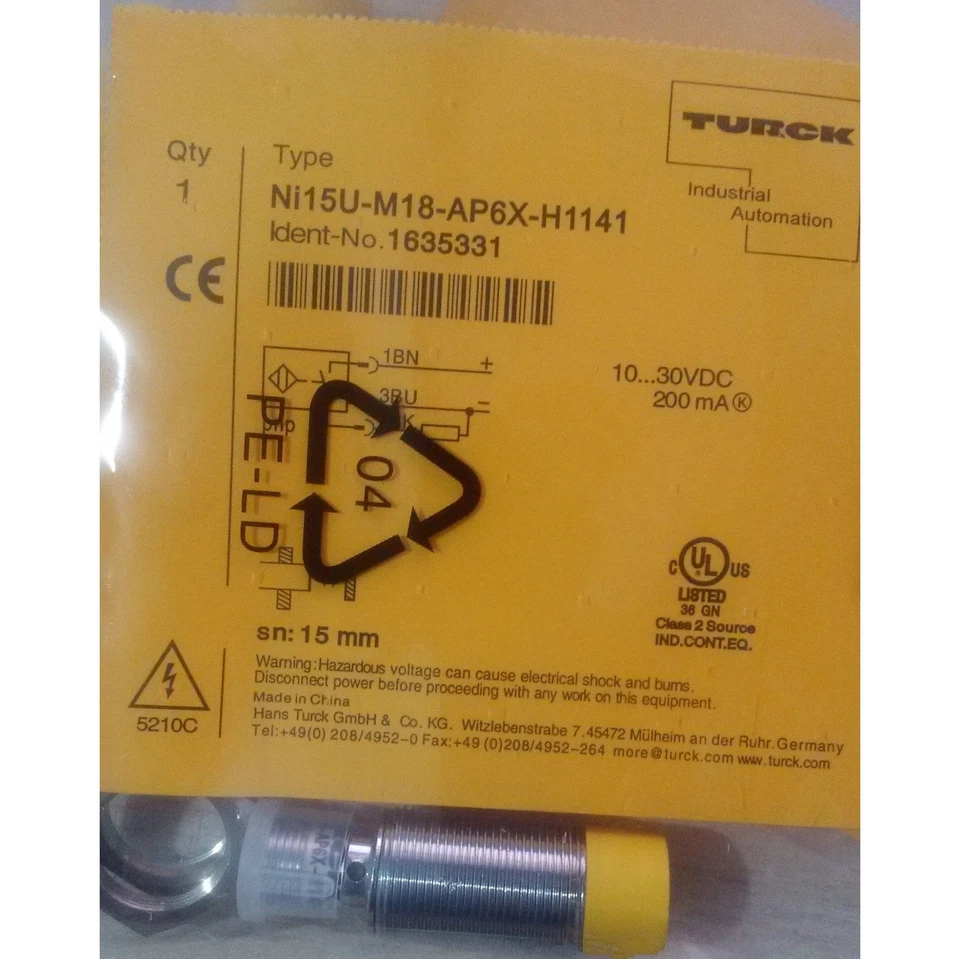 one new Turck NI15U-M18-AP6X-H1141 Proximity Sensor Switch spot stock - Image 1 of 1