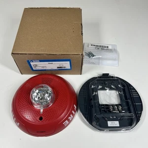 System Sensor PC2RL 2-Wire Ceiling Mountable Fire Alarm Horn Strobe - Red NEW - Picture 1 of 7