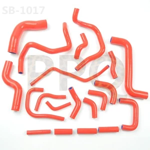 For 2003-2009 Subaru Legacy Outback 3.0L Silicone Coolant Hose Reinforced Red - Picture 1 of 14