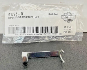 Harley Davidson Bracket, Shift Linkage Cover *OEM 91775-01 *New in Pkg - Picture 1 of 3