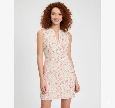 Nuevo con etiquetas Vestido Kate Spade Gala Tweed Mini en Crema Multi Confeti 14 Foto 1 de 4