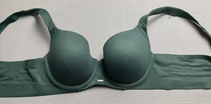 Reggiseno donna Cacique 40B verde ferretto leggermente foderato balconcino francese con volant - Foto 1 di 4