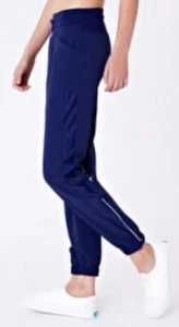 Ivivva Lululemon 12 Hustle With Heart Dance Studio Pant Lined Dark Blue Zipper - Picture 1 of 9