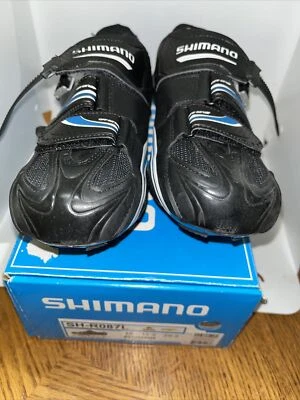 Zapatos de ciclismo Shimano SH-R087L talla 46 para hombre EE. UU. 12 negros NUEVO Foto 1 de 4