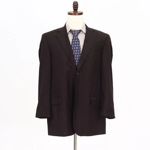 Zanetti 42R Brown Sport Coat Blazer Jacket Striped 2B Wool - Picture 1 of 11