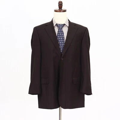 Abrigo Blazer Chaqueta Zanetti 42R Marrón Deportivo Rayas Lana 2B Foto 1 de 4