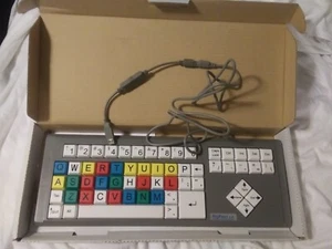 BIG KEYS LX Keyboard GREYSTONE DIGITAL. MULTI COLOR GIANT KEYS PS/2 W/USB Adap - Picture 1 of 4
