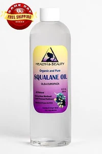 SQUALANE OIL ORGANIC OLIVE-DERIVED ANTI-AGING MOISTURIZER COLD PRESS PURE 36 OZ - Picture 1 of 12