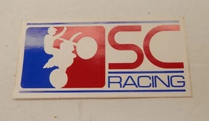 Pegatina vintage SC Racing moto de cross motocicleta motocross 4 1/2" - Imagen 1 de 1