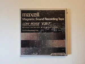 MAXELL Low Noise E35-7 reel-to-reel 7" magnetic sound recording tape used - Picture 1 of 6
