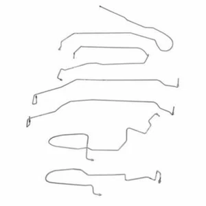 Front Brake Line Kit Fits 2009-18 Chevrolet Silverado 1500 Stainless TKT1401SS - Picture 1 of 2