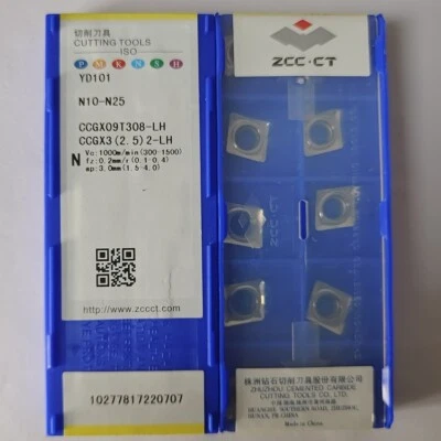 10pcs CCGX09T308-LH YD101 ZCC.CT Tools CNC blade Carbide inserts Original - Image 1 of 4